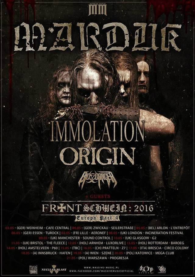 2016-05-03 IMMOLATION - US Deather auf Tour mit MARDUK 