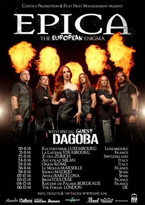 Epica Europa Tour 2014